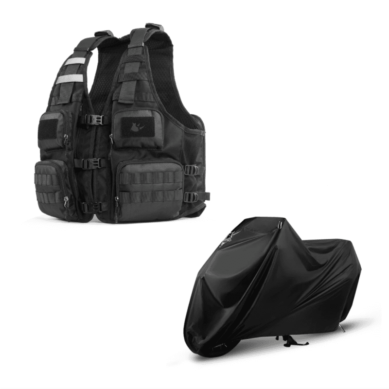 Set RW PRSLUK CRNI UNI i RW PREKRIVKA ZA MOTOR VODOOTPORNA CRNA XL