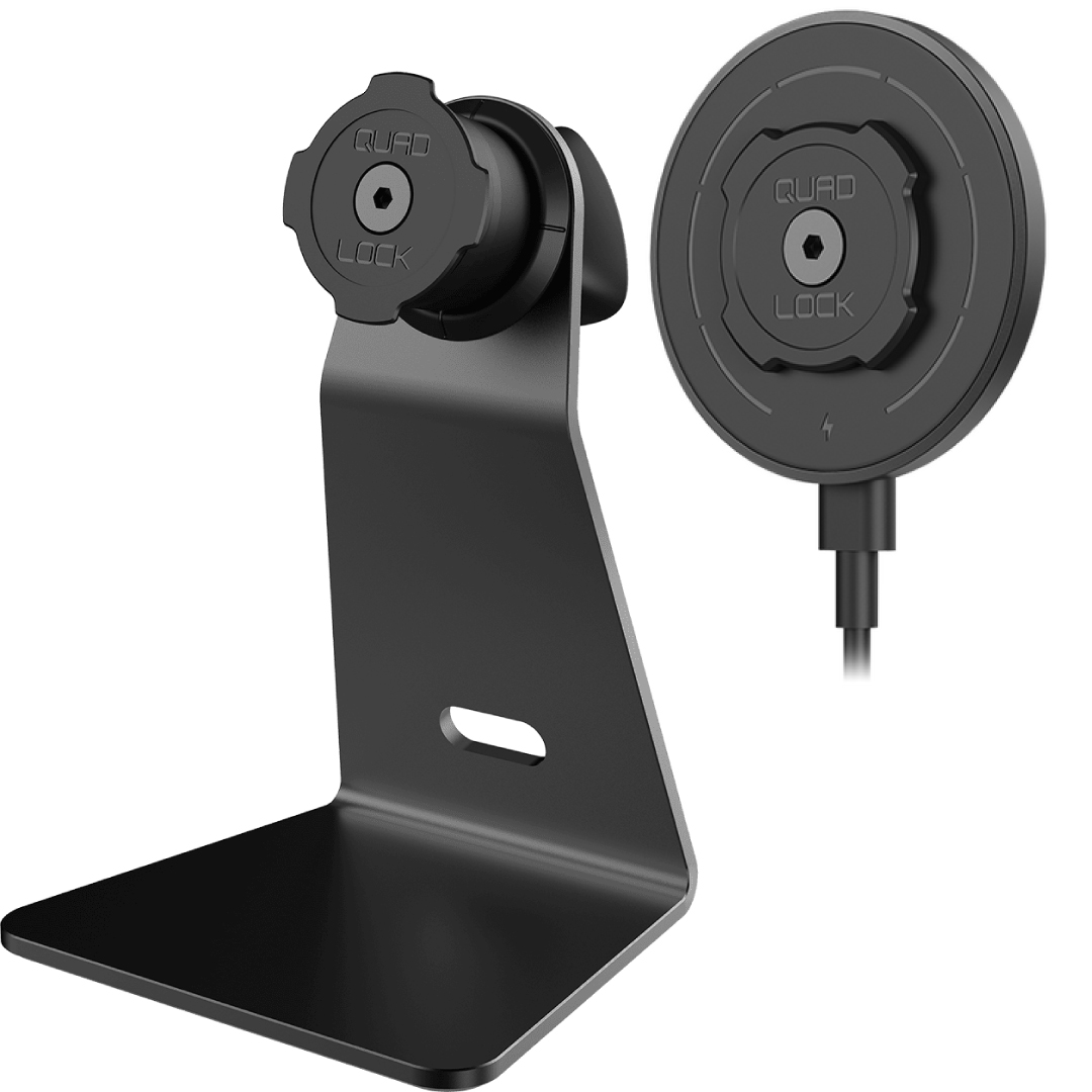 Set Quad Lock® Stoni nosač - V2 i Quad Lock® MAG Bežični Punjač Glava – V2